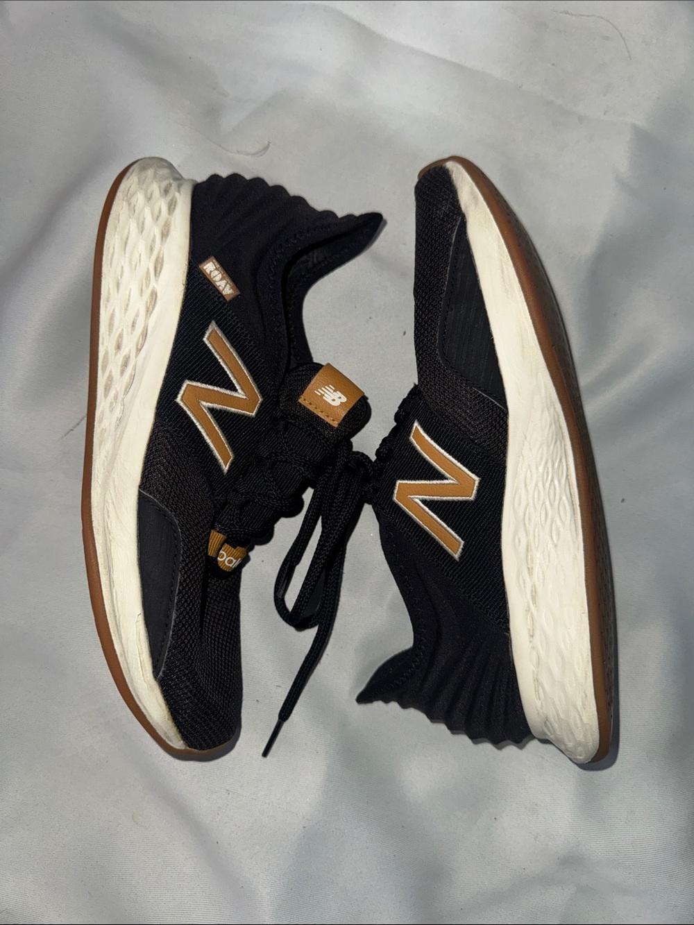 New Balance Men’s Black & Brown Accent Athletic Sneakers